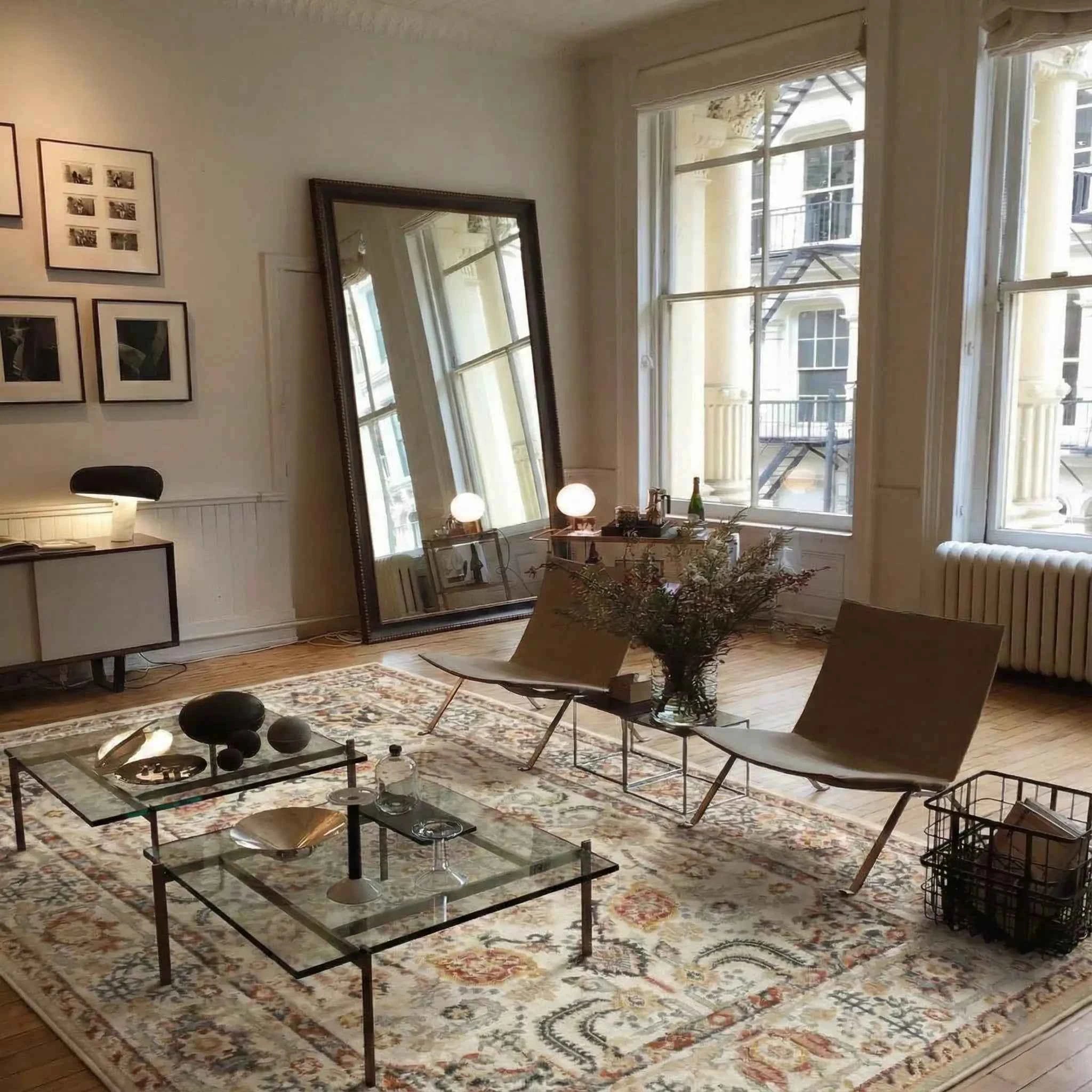 Persian rug – Ivory – Opaline